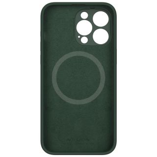 Nillkin Lenswing Magnetic MagSafe iPhone 15 Pro Max szilikon hátlap tok kameravédővel - zöld
