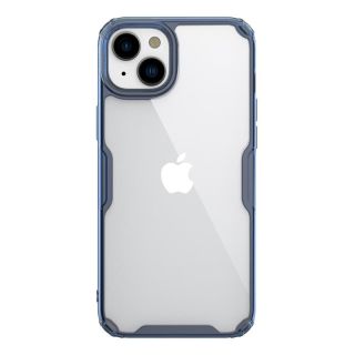 Nillkin Nature Pro iPhone 14 Plus / 15 Plus ütésálló kemény hátlap tok - kék
