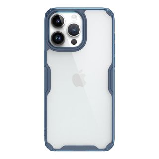 Nillkin Nature Pro iPhone 15 Pro ütésálló kemény hátlap tok - kék