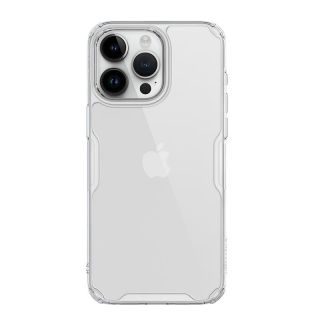 Nillkin Nature Pro iPhone 15 Pro ütésálló kemény hátlap tok - átlátszó