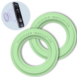 Nillkin SnapHold Sticker MagSafe öntapadós univerzális fémgyűrű - zöld - 2db
