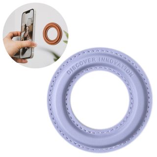 Nillkin SnapHold Sticker MagSafe bőr öntapadós univerzális fémgyűrű - lila