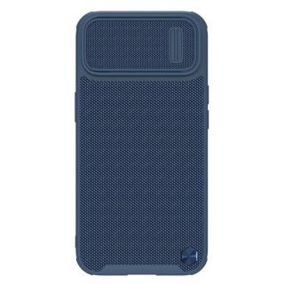 Nillkin Textured S MagSafe iPhone 14 kemény hátlap tok + kameravédő - kék
