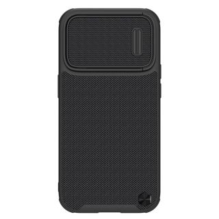Nillkin Textured S MagSafe iPhone 14 Pro Max kemény hátlap tok + kameravédő - fekete