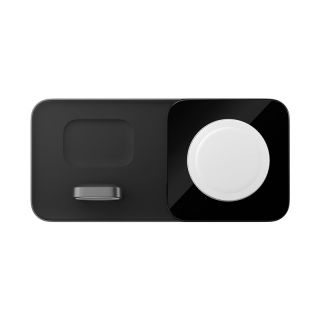Nomad Base One Max 3in1 MagSafe iPhone + Apple Watch + AirPods Qi vezeték nélküli töltő pad - fekete