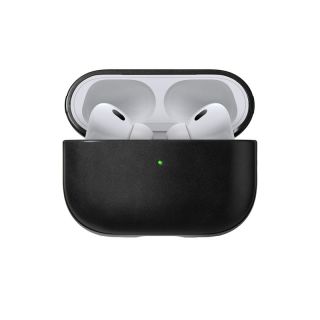 Nomad Leather Apple AirPods Pro 2 bőr tok - fekete