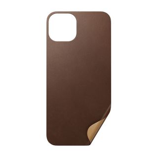 Nomad Leather Skin iPhone 13 bőr hátlap matrica - barna