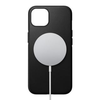 Nomad Rugged MagSafe iPhone 13 bőr hátlap tok - fekete