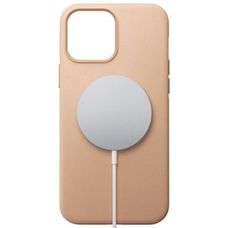 Nomad Rugged MagSafe iPhone 13 Pro Max bőr hátlap tok - rózsaszín