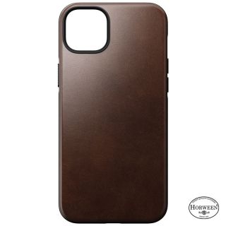 Nomad Modern Leather MagSafe iPhone 14 Plus bőr hátlap tok - barna