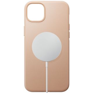 Nomad Modern Leather MagSafe iPhone 14 Plus bőr hátlap tok - rózsaszín