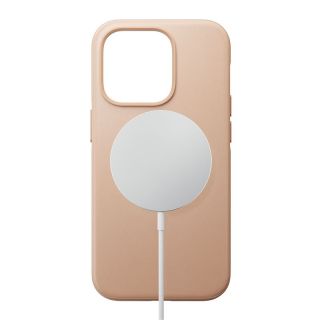 Nomad Modern Leather MagSafe iPhone 14 Pro bőr hátlap tok - rózsaszín