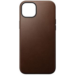 Nomad Modern MagSafe iPhone 15 Plus bőr hátlap tok - barna