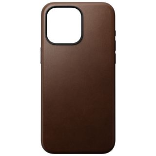 Nomad Modern MagSafe iPhone 15 Pro Max bőr hátlap tok - barna