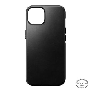 Nomad Modern Leather MagSafe iPhone 14 bőr hátlap tok - fekete