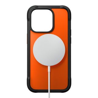 Nomad Rugged MagSafe iPhone 14 Pro szilikon hátlap tok - narancssárga