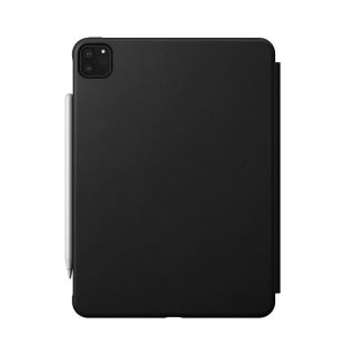 Nomad Rugged Folio iPad Pro 11" (2021/2020/2018) kinyitható bőr tok - fekete