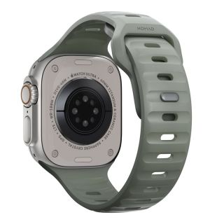 Nomad Sport Apple Watch 45mm / 44mm / 42mm / Ultra 49mm szilikon szíj - zöld