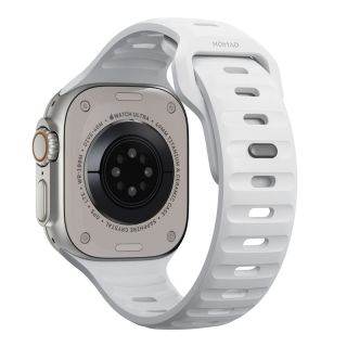 Nomad Sport Apple Watch 45mm / 44mm / 42mm / Ultra 49mm szilikon szíj - fehér