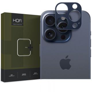 Hofi AluCam Pro+ iPhone 15 Pro / 15 Pro Max kameravédő keret - kék