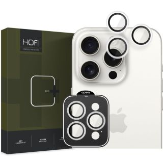 Hofi CamRing Pro+ iPhone 15 Pro / 15 Pro Max kamerlencsevédő üveg - átlátszó