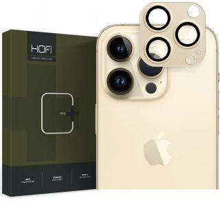 Hofi Fullcam Pro+ iPhone 14 Pro / 14 Pro Max lencsevédő üvegfólia - arany