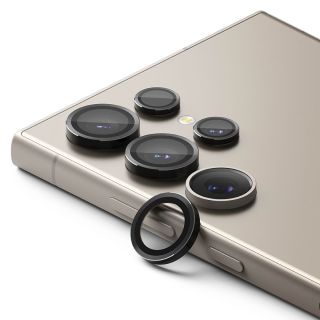 Ringke CamFrame Samsung Galaxy S24 Ultra kameralencse védő üveg - fekete