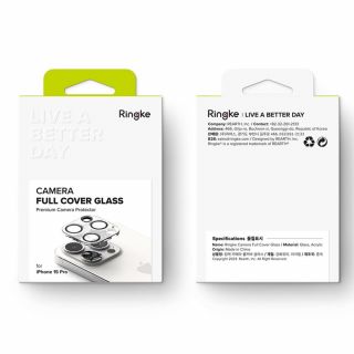 Ringke iPhone 15 Pro kamera lencsevédő üvegfólia - 2db