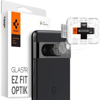 Spigen Glas.tR EZ Fit Optik Google Pixel 8 Pro kamera lencsevédő üvegfólia - 2db