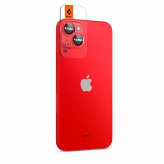 Spigen Glas.tR Ez Fit Optik Pro iPhone 14 / 14 Plus kamera lencsevédő üveg - 2db - piros