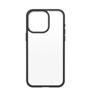 OtterBox React iPhone 15 Pro szilikon hátlap tok - átlátszó/fekete
