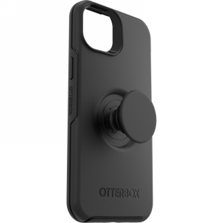 OtterBox Symmetry POP iPhone 14 Plus szilikon hátlap tok + fogantyú - fekete