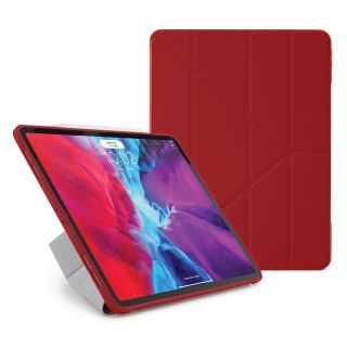 Pipetto Origami No1 Original TPU iPad Pro 12,9" (2021/2020/2018) kinyitható tok - piros