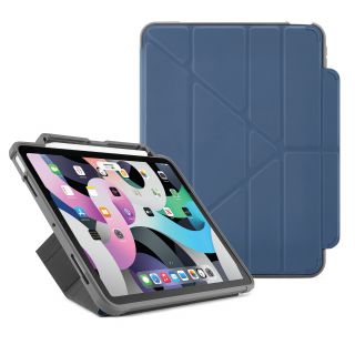 Pipetto Origami No2 Pencil Shield iPad Air 5 (2022) / Air 4 (2020) kinyitható tok - kék