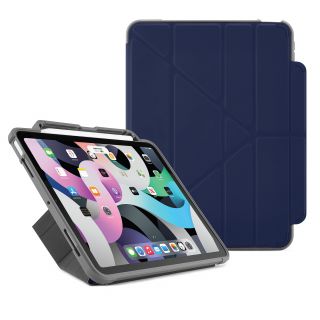 Pipetto Origami No2 Pencil Shield iPad Air 5 (2022) / Air 4 (2020) kinyitható tok - kék