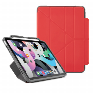 Pipetto Origami No2 Pencil Shield iPad Air 5 (2022) / Air 4 (2020) kinyitható tok - piros