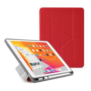 Pipetto Origami No3 Pencil Case iPad 10,2" (2021/2020/2019) kinyitható tok - piros