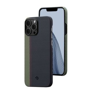 Pitaka Fusion Weaving MagEZ 3 MagSafe iPhone 14 Pro Max carbon hátlap tok - fekete