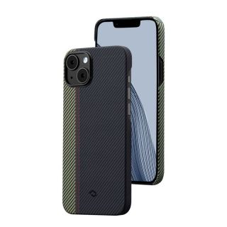 Pitaka Fusion Weaving MagEZ 3 MagSafe iPhone 14 carbon hátlap tok - fekete