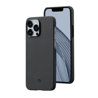 Pitaka MagEZ 3 600D MagSafe iPhone 14 Pro carbon hátlap tok - fekete