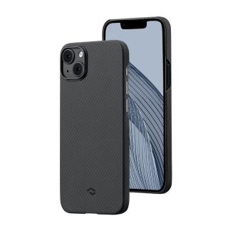 Pitaka MagEZ 3 600D MagSafe iPhone 14 carbon hátlap tok - fekete