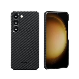 Pitaka MagEZ 3 MagSafe Samsung Galaxy S23+ carbon hátlap tok - fekete/szürke