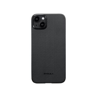 Pitaka MagEZ 4 MagSafe iPhone 15 aramid hátlap tok - fekete - 600D