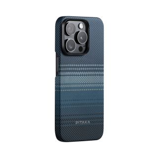 Pitaka MagEz 5 MagSafe iPhone 15 Pro kemény carbon hátlap tok - moonrise