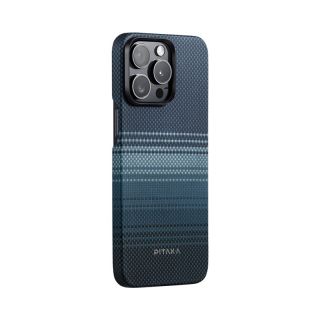 Pitaka MagEz 5 MagSafe iPhone 15 Pro Max kemény carbon hátlap tok - moonrise