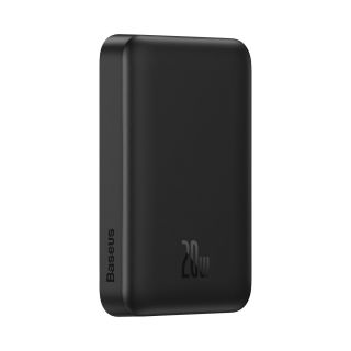 Baseus Magnetic Mini MagSafe Powerbank 10000mAh 20W + USB-C - USB-C kábel 60W - fekete