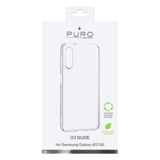 PURO 0.3 Nude Samsung Galaxy A13 5G kemény hátlap tok - átlátszó