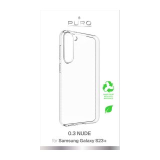 Puro 0.3 Nude Samsung Galaxy S23+ Plus szilikon hátlap tok - átlátszó