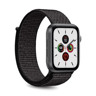 Puro Apple Watch 45mm / 44mm / 42mm textil szíj - fekete