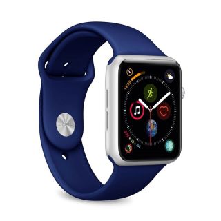Puro Icon Apple Watch 45mm / 44mm / 42mm szilikon szíj - kék